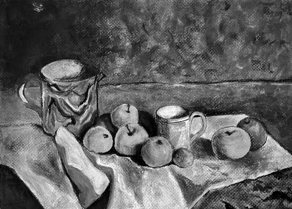 WhatsApp Image 2025-04-05 at 2.24.03 AM Fine Art Study in charcoal capturing realistic textures and traditional composition